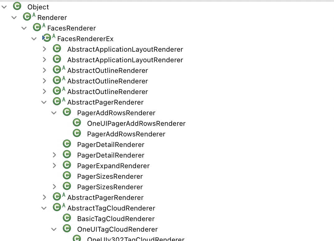 FacesRendererEx Type Hierarchy