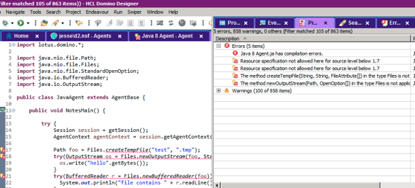 Java agent compilation problems