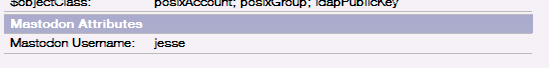 Screenshot of a 'Mastodon Attributes' section in a names.nsf