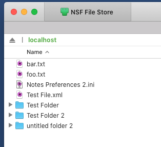 Screen shot of the SFTP server in Transmit