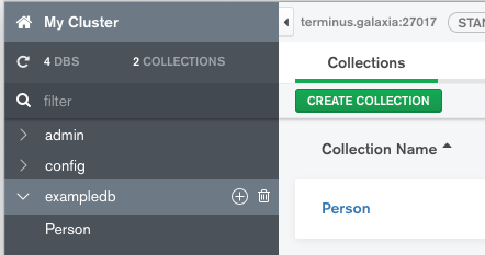 MongoDB collection configuration