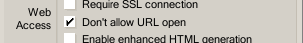 Don't allow URL open