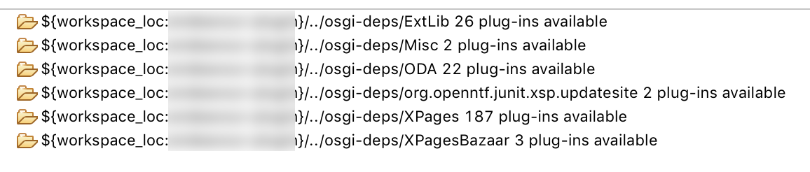 Target Definition Entries